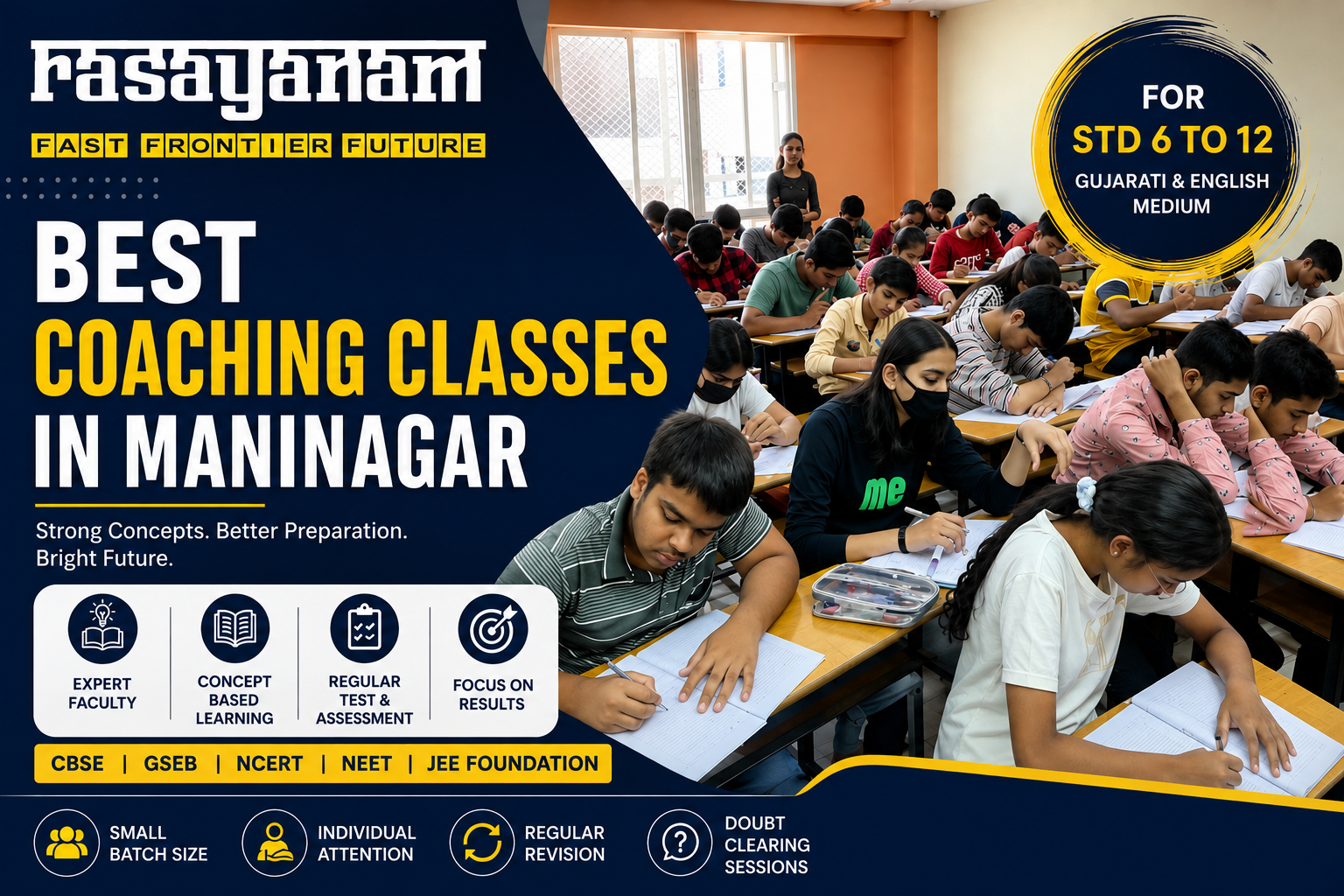 Read more about the article Best Coaching Classes in Maninagar: Helping Students Build Strong Academic Foundations