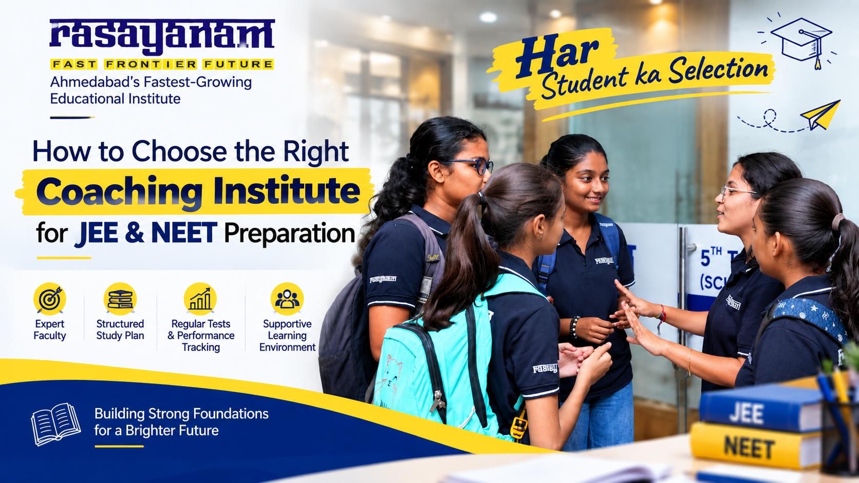 Read more about the article How to Choose the Right Coaching Institute for JEE & NEET Preparation
